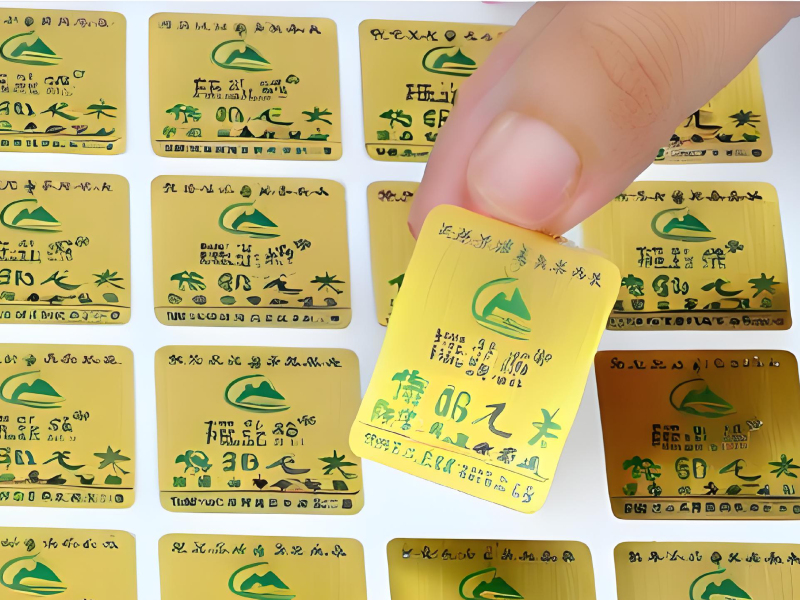 拉絲金不干膠