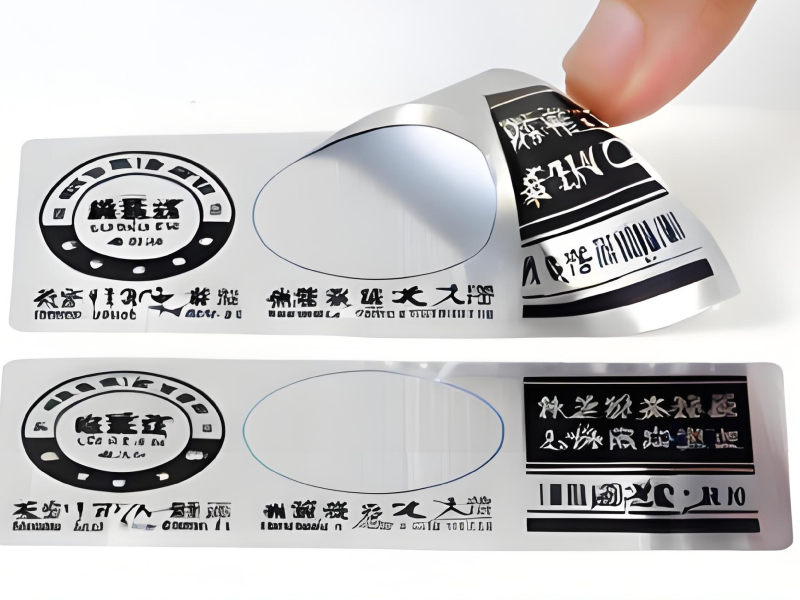 拉絲銀不干膠